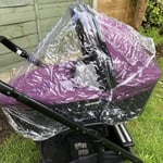 PVC Raincover Joie Chrome or Chrome DXL Rain Cover Pram Zip Access