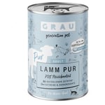 GRAU Adult 6 x 400 g - Lamm Pur med linfröolja