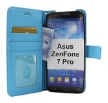 billigamobilskydd.se New Standcase Wallet Asus ZenFone 7 Pro (ZS671KS) (Ljusblå)