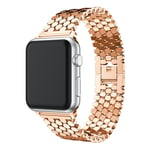 Polygon Metallarmband Apple Watch 42mm Rose Guld
