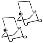MoKo Foldable Tablet Stand, 2 Pack Adjustable Metal Holder Cradle for 9-12.9" Tablet, Fit iPad Air 5 10.9, iPad 8th Gen 10.2", Air 4 10.9 2020, iPad Pro 12.9, iPad Pro 11/10.5, Galaxy Tab A 10.1