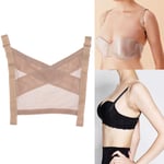 Back Supporter Posture Shoulder Band Belt Brace Corrector Women L