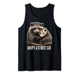 Adopt A Street Cat Shirt Funny Opossum Raccoon Skunk Vintage Tank Top