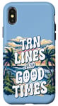 iPhone X/XS Summer Trip Tan Lines And Good Times Quote Holidays Traveler Case