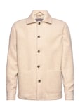Shaggy Shirt Jacket Designers Coats Wool Coats Beige Morris