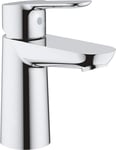 GROHE Bauedge Single-Lever Basin Mixer Tap Chrome Smooth Body 144mm 3/8 Inch