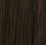 #4 Mörkbrun - Premium äkta löshår remy nagelslingor (60cm 1g/slinga/100st)