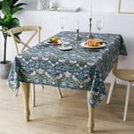 Obal William Morris Tablecloth Original Design Wipe Clean Tablecloth Water Resistant Rectangular Table cloth Kitchen Dinning Decoration Table Cover Washable, 230cm x 140cm (Strawberry Thief)