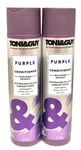 2XToni&Guy Purple Conditioner with Pearl Extract Yellow&Brassy Tones 2X250ml