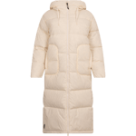 Recycled Down Long Puffer Jacket - White Smoke