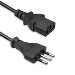 Vultech alim15-ita – Câble (Power Plug Type L, C13 Coupler, mâle/Femelle, Droit, Droit, Noir)