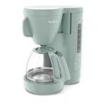 MOULINEX Filterkaffebryggare 1,25L, Fronttank, Vridbar filterhållare, Antidroppsystem, Håll varm, Morgon FG2M1310