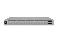 Ubiquiti Unifi Pro Max - Switch - L3 - 2 X 10Gbase-T (Poe++) + 22 X 2.5Gbase-T (Poe++) + 4 X 10 Gigabit Sfp+ - Rackmonterbar - Poe++ (600 W) - För P/N: Uacc-Cable-Patch-El-0.15M-W, Uacc-Dac-Sfp10-0.5M