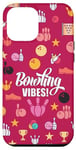 iPhone 13 Pro Max Bowling Vibes Strike Pins and Ball Pattern Girls or Women Case