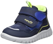 Superfit Sport7 Mini Lightly Lined Gore-Tex First Walking Shoes, Blue Yellow 8000, 10 UK Child