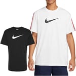 Nike M NSW Repeat SS T-Shirt White/Mystic Navy/University R XS