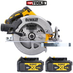 Dewalt DCS570 18V Cordless XR Brushless Circular Saw 184mm + 2 x 4Ah Batteries