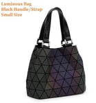 Bag Women Geometry Diamond Tote Quilted Shoulder Bags Laser Plain Folding Handbags Hologram Luminous small1
