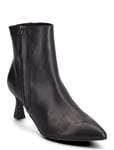 Shanice Leather *Villkorat Erbjudande Shoes Boots Ankle Boot - Heel Svart Pavement