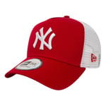 New Era Men's NY Yankees Clean Trucker Cap - Red / White