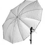 Interfit Paraply - Hvit Sølv og Sort 152cm 8mm stang