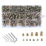 235 Trådade Mutterinsatser, M4/m5/m6/m8/m10 Zink Legering Trådade Hylsor, Hex Trådade Insatsmutter