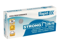 Rapid Strong - Klamrar - 26/6 - 6 mm - galvaniserat stål - paket med 5000 - för Fashion F30, FM32 Supreme Freeze, S1, S17, S27, S30, S50