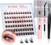 DIY Eyelash Extension Kit, Lash Clusters with Strong Hold Bond Seal and Tweezers