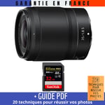 Nikon Z 35mm f/1.8 S + 1 SanDisk 32GB UHS-II 300 MB/s + Guide PDF ""20 TECHNIQUES POUR RÉUSSIR VOS PHOTOS