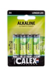 Calex alkaliska batterier LR6 / AA 1,5V 4-pack