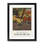Before The Performance By Edgar Degas Exhibition Museum Painting Framed Wall Art Print, Ready to Hang Picture for Living Room Bedroom Home Office Décor, Black A4 (34 x 25 cm)