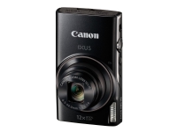 Canon IXUS 285 HS - Digitalkamera - kompakt - 20.2 MP - 1080 p / 30 fps - 12optisk x-zoom - Wi-Fi, NFC - svart