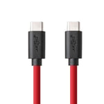 JuicEBitz 1.5m USB Type C to C FAST Charger Data Cable compatible with PS5 Controller, Samsung Galaxy A90 A80 Note10, Razer Phone/2, Google Pixel 4a 4 3 XL, iPad Pro 2020 (Red)