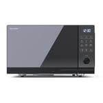 Sharp 25L 900W Digital Combination Flatbed Microwave - Black YCGC52BUB