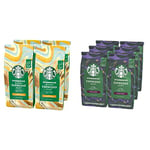Starbucks Blonde Espresso Roast Coffee Beans 450g bag (Pack of 4) & Espresso Roast Dark Roast Whole Bean Coffee, 200 g (Pack of 6)