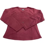 Reebok Womens Classic Essential Sport Sweatshirt 3 - Burgundy - UK Size 12