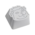 ZOMOPLUS Compatible Aluminium Keycap Katze Mur - weiß