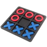 Tic Tac Toe Game Noughts and Crosses Game for Kids and Family Mini Board Game 15x15 cm 3D Portable Travel Games Decor Educational Tabletop Family Game Toys
