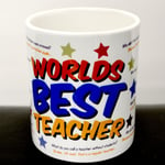 Worlds Best Teacher Gift Mug - Maths, Science, English Teacher Joke Jokes on MUG