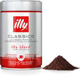 Illy Coffee, Classico Ground Coffee, Medium Roast, Made from 100% Arabica Coffee