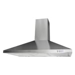 Parmco Canopy Rangehood 90cm 1,000m3/h max. extraction Stainless Steel with Push Button Control