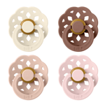 BIBS Boheme Latex Size 2 Ivory/Blush/Woodchuck/Blossom 4-pack