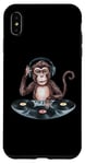 Coque pour iPhone XS Max Monkey Casque de DJ amusant pour homme, femme, enfant