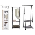 KLÄDDGÅNG PÅ HJUL SKÅP GARDEROBE FÖRVARINGSSKÅP GARDEROBE KLÄDDRUM 4 HYLLOR SKO SORTIMENT ENTRÉSKÅP 55X45X
