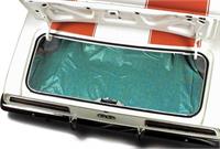 Classic Industries K76000B bagagematta, houndstooth, aqua/svart vinyl