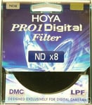 Genuine Hoya 58mm ND8 Thin Slim Pro1 Digital Multi Coated Neutral Density Filter