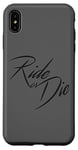 Coque pour iPhone XS Max Ride or Die Motor-Cycle Bike-Lover Gift Men Woman Kids Biker