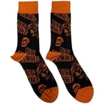Rob Zombie - Skull Face Orange Uni Bl Socks (Eu 40-45