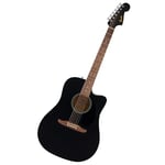 Fender CA Debut Redondo Dreadnought CE Guitare Acoustique Electrique pour Débutants, 2 Ans de Garantie, Inclut un Accordeur Intégré et des Commandes Volume et Tonalité Intégrées, Couleur Noir