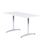 RBM Allround, pöytä laminaatti pöytälevyllä 73cm korkea Musta Valkoinen 160x80 cm